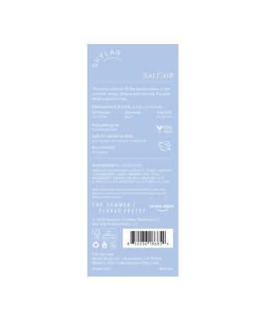 Skylar The Summer I Turned Pretty Salt Air Eau de Perfume - Hypoallergenic & Clean for Women Men Vegan Safe Sensitive Skin Fresh with Notes of Driftwood Sea Seaweed SITP Salt Air 0.33 Fl Oz (Pack of 1) - Buy Online on SooperMarket.com