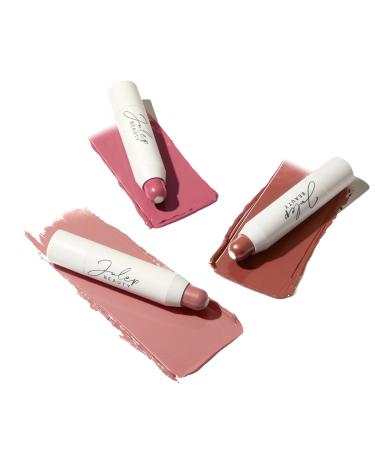 Julep It's Balm Lip Balm Crayon Trio Full-Coverage Lipstick & Lip Balm with Semi Gloss Finish 90's Neutral Vintage Mauve and Canyon Rose