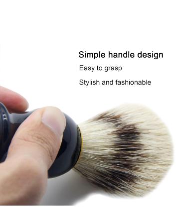 Natudeco Men's Shaving Brush - Premium Beard & Facial Cleaning Brush with Black Drip Stand | Ideal for Wet Shaving & Hairdressing Tools - Buy Online on SooperMarket.com