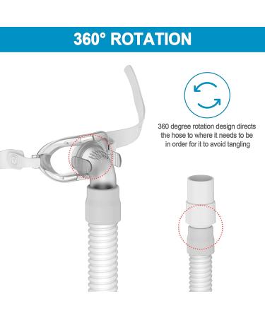 Short Tube Assembly & Frame for Airfit P10 - Hose & Frame Supplies with Elbow and Swivel - Buy Online on SooperMarket.com
