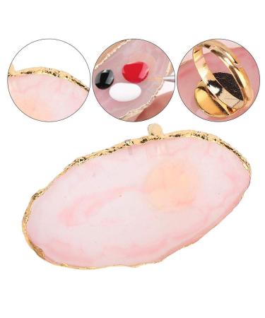 Resin Plastic Plate Dekaim Resin Mini Nail Art Gel Polish Color Mixing Plate Tips Display Holder Manicure Tool(Pink) - Buy Online on SooperMarket.com