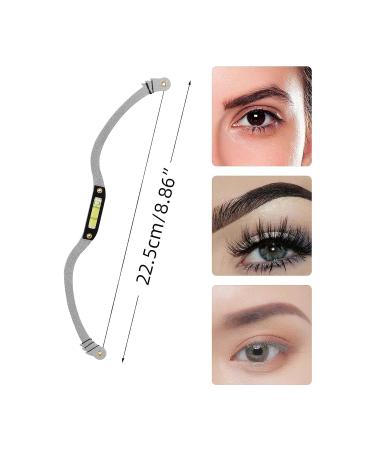 ATOMUS Eyebrow Tattoo Bow Mapper Set - Microblading Metal Brow Drawing Ruler Marker Tool Kit (Silver) - Buy Online on SooperMarket.com