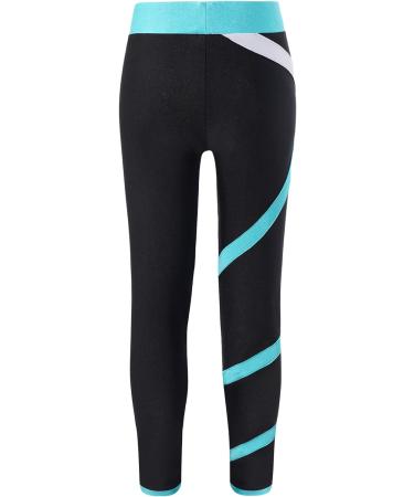 easyforever Kids Figure Skating Practice Pants - Green, Size 8 - Girl's Ice Skating Tights for Training and Competition - Buy Online on SooperMarket.com