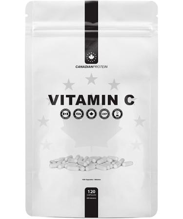 Canadian Protein Vitamin C (Ascorbic Acid) 500mg Capsules | 120 Capsules | Antioxidant Supplement with Immune System Support Promotes Healthy Skin Boosts Metabolism Vitamin C 120 Capsules - Buy Online on SooperMarket.com