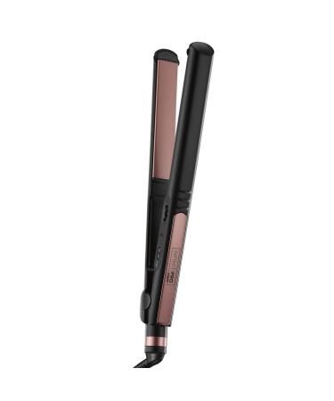 INFINITIPRO BY CONAIR Rose Gold Ceramic Flat Iron, 1-inch Flat Iron 1-Inch