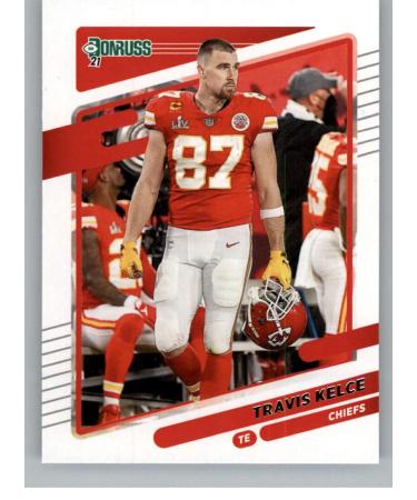 2021 Donruss Photo Variation #118 Travis Kelce Kansas City Chiefs Official NFL Football Trading Card From Panini America in Raw (NM or Better) Condition