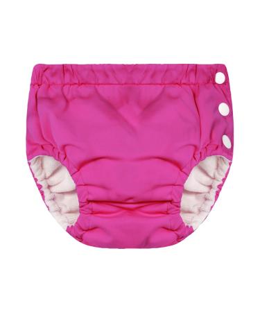 Durio Reusable Swim Diapers Washable Baby Swim Diaper Unisex Infant Toddler Swimming Diapers 12-18 Month A Rose