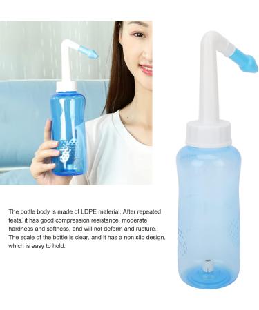 Sinus Rinse Nasal Wash 300ml Nasal Irrigation Set Moderate Water Stream Dust Foreign Objects Remove Nose Washing Cleaner Bottle Cleaner Pressure for Adult & Kid - Buy Online on SooperMarket.com