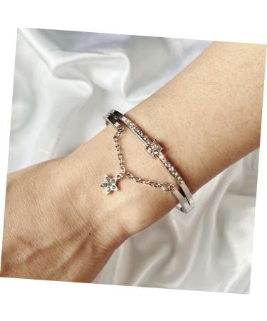 FRCOLOR 3pcs Bracelet for Women Moon Bracelet Gemstone Bracelets Star Hand Jewelry Women Bracelets Crystal Bead Bracelet Womens Bracelets Cuff Bracelet Silver Bracelet Miss Vintage - Buy Online on SooperMarket.com