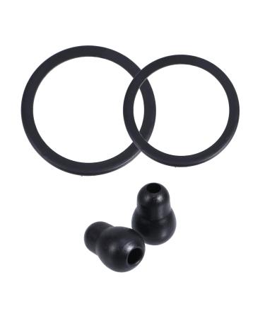 2 Sets stethoscope earbuds medical button suite skull diaphragm seal pvc noise reduction ear buds appendix ear beans echo Component ear tips replacement gourd