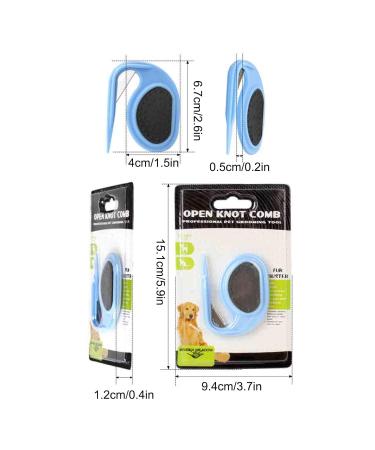 Best Knitting COMB PET - Cat & Dog Grooming Tool for Hair Removal | Knotting Comb for Cats | Pet Massage Brush (Black) - Buy Online on SooperMarket.com