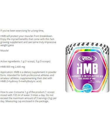 HMB (300 g) Powder Exotic with Tropical Fruits for Healthy Muscles Regeneration Building - Buy Online on SooperMarket.com