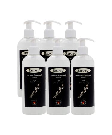 Lorito premium liquid soap sensitive 6 x 500 ml liquid hand soap in pumping bags cream soap vegan soap for sensitive skin and allergy sufferers