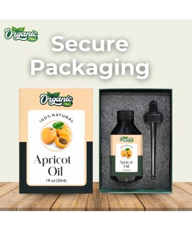 Organic Zing Apricot Oil Pure & Natural for Skin Face Hair Care Aroma Therapy Diffuser Conditioner - 30ml - Buy Online on SooperMarket.com