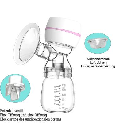 Portable Electric Milk Pump - Silent Single Pump 10 Fresh Bags 3 Modes 9 Intensity Levels LED Display - Buy Online on SooperMarket.com