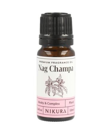 Nag Champa Fragrance Oil - 10ml | for Gifts Diffusers Candle Making Soap Making | Great for use in Bath Bombs Perfume Oil Perfume Scents | Vegan & UK Made