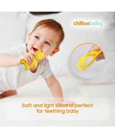 CHILLAX Teether Toys - Non-BPA Silicone Teethers for Babies | Soothing Teething Relief | Easy-to-Grip | Dishwasher-Safe | Shower Gifts for Infants (3+ Months) - Buy Online on SooperMarket.com