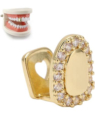 Shining Single Hip Hop False Tooth Halloween Festival Hip Hop Tooth Decoration for Men Women (Gold) - Buy Online on SooperMarket.com