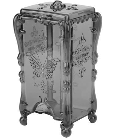 Makeup Cotton Box Large Capacity Pretty Design ABS Cotton Pad Holder for Bedroom Transparent Grey - Buy Online on SooperMarket.com