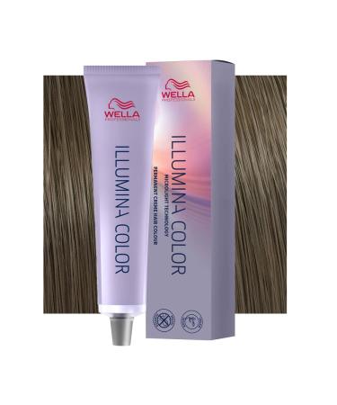 7/81 Medium blonde pearl-ash Wella Illumina Color