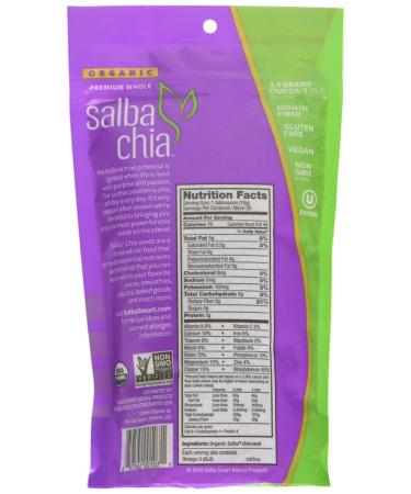 Salba Smart Chia Organic Whole Seed 10.5 oz - Superfood for Health and Wellness - Buy Online on SooperMarket.com