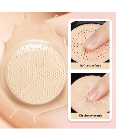 Lovelycat Mushroom Head Air Cushion BB Cream Even Skin Tone Makeup Base PrimerConcealer Lasting Nude Makeup Moisturizing Brightening Pigment CC Liquid Foundation (A-lvory) - Buy Online on SooperMarket.com