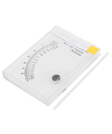 Cikonielf Aquarium Salz content Test Sea Hydrometer Aquarium Salz content Specific Weight Test Navy Salt Salzing meter for aquarium (plastic)