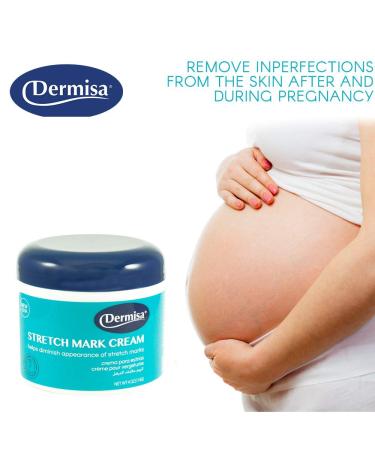 Dermisa Stretch Mark Cream | 4 OZ - Cocoa Butter Vitamin E Collagen & Elastin - Effective Skin Care for Scars & Stretch Marks - Buy Online on SooperMarket.com