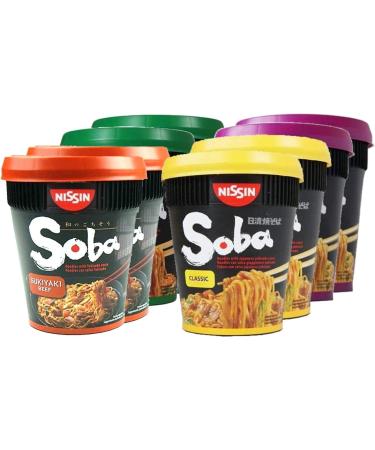 Nissin Soba Classic Pot Noodles Self Customised Pack of 8 Pot Noodle Cups - Pick Any 4 Flavours - Buy Online on SooperMarket.com