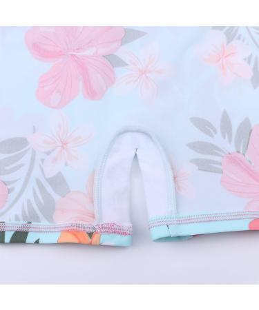 HUAANIUE Baby Girls Zipper Swimsuit UPF 50+ Sun Protection Cyanflower Swimwear | 3-4 Years - Buy Online on SooperMarket.com