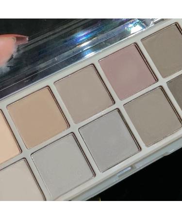Go Ho 10 Colors Matte Eyeshadow Palette - Highly Pigmented Nude Shades, Waterproof Cool-tone Makeup - Sweet Mint 04 - Buy Online on SooperMarket.com