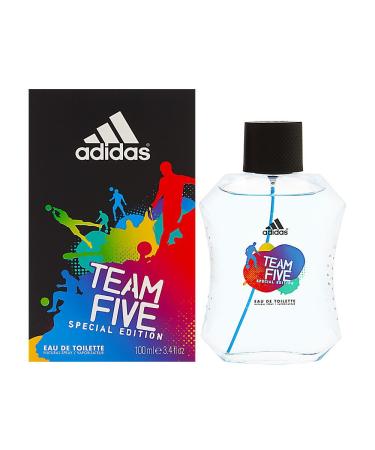 adidas Team Five Special Edition Eau De Toilette Spray for Men 3.4 Fl Oz