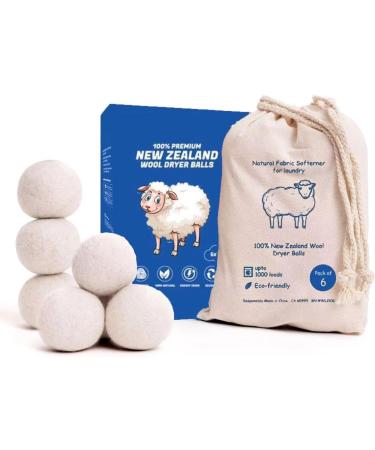 Buy Eco-Friendly Wool Dryer Balls - Natural Fabric Softener for All Laundry - Buy Online on SooperMarket.com
