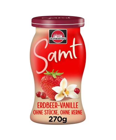 Schwartau Samt Strawberry-Vanilla fruit spread without pieces & seeds 270g 270 g (1 pack) Strawberry-Vanilla