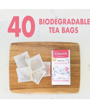 Breastfeeding Tea for Nursing & Lactation Supports Milk Supply Naturally Caffeine Free & High In Antioxidants 40 Fenugreek Red Bush & Fennel Biodegradable Teabags - Buy Online on SooperMarket.com