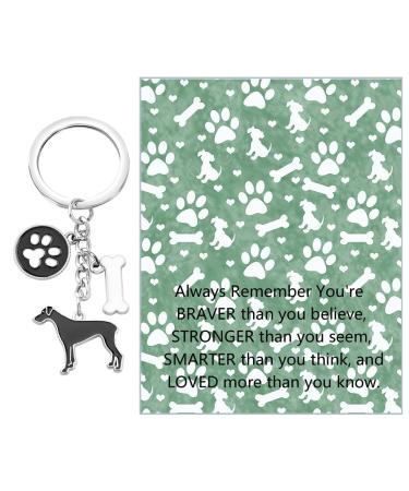 Ensianth Dog Keychain Gifts for Dog Lovers Puppy Keychain Dog Paw Print Keychain Gifts for Dog Owner's Mom Dad Puppy Dog Keyring Great Most