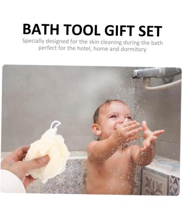 Buy 1 Set Bath Shower Loofah Pouf for Kids - Exfoliating Cleaning Gloves & Sponge Kits - Perfect Foot Care & Skincare Products - Buy Online on SooperMarket.com