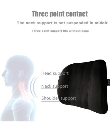 Forbell Memory Cotton Car Headrest Neck Pillow - Suede Black Car Accessories - Buy Online on SooperMarket.com