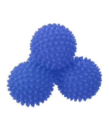 uxcell 4pcs Reusable Laundry Dryer Balls Vinyl Drying Balls for Reduce Wrinkles Static Fabric Softener Reduce Drying Time Save on Energy Blue