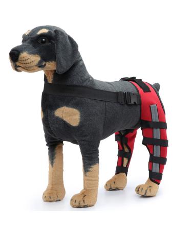 Knee Brace for Dogs ACL with Reflective Strips Knee Dislocation Arthritis Keeps The Joint Warm and Stable Extra Support Reduces Pain and Inflammation (M)