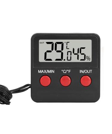 Mini Digital Thermometer Hygrometer with 2 Probes - Accurate Temperature & Humidity Meter for Incubator Reptile & Plant Terrarium - International Shipping Available - Buy Online on SooperMarket.com