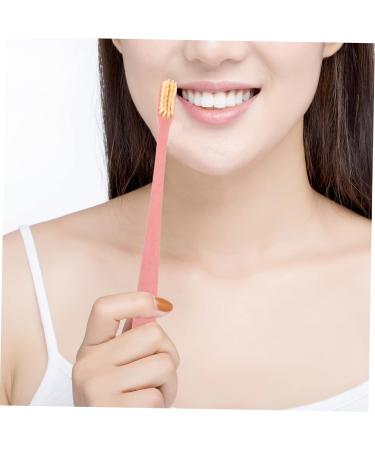 KOMBIUDA Manual Toothbrush Set - 4 Soft Plastic Brushes for Adults & Travel Includes Tongue Brush - Optimal Oral Care - Buy Online on SooperMarket.com