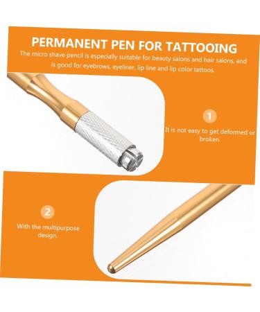 BELLIFFY 3pcs Eyebrow Pencil Tattooing Needle Holder Eyebrow Accessory Microblading Brow Pen Aluminum - Buy Online on SooperMarket.com