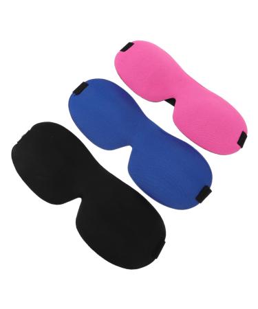 Gatuida 6 Pcs 3D Sleep Mask 3D Eye Masks Blindfolds for Adults Silk Eye Shade Night Sleeping Blindfold Black Eyeshadow 3D Blindfold Sleeping Eyeshades Set Polyester Eye Protection Travel