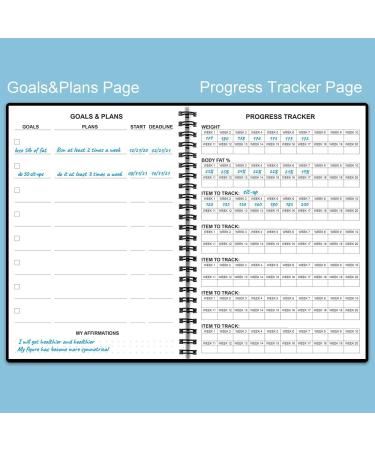 Workout Log for Women & Men - A5 Fitness Planner/Journal to Track Weight Loss  Workout Journal for GYM  Bodybuilding Progress - Daily Health & Wellness Tracker  Black - Buy Online on SooperMarket.com