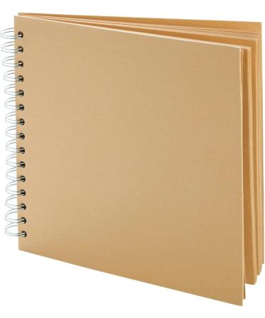 80 Pages Hardcover Kraft Scrapbook Album - Blank 8x8 Inch Journal for Scrapbooking - Buy Online on SooperMarket.com
