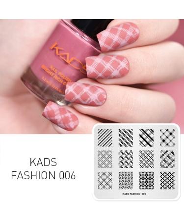Alexnailart Nail Art Stamping Templates - Lines Lattice Design (FA006) - Buy Online on SooperMarket.com