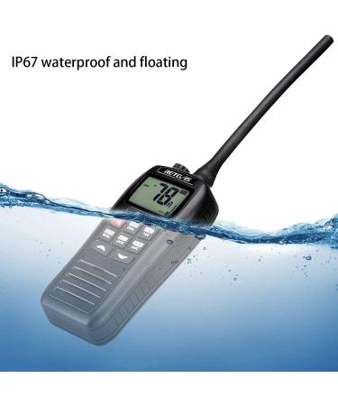 Retevis RA26 Marine Radio | Handheld Floating Boat Radio IP67 Submersible | Backlit LCD Display | NOAA Weather | Portable & Waterproof - Buy Online on SooperMarket.com