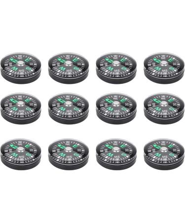 Portable Oil Filled Button Compass 12PCS - Lightweight & Stable for Hiking & Camping - Buy Online on SooperMarket.com