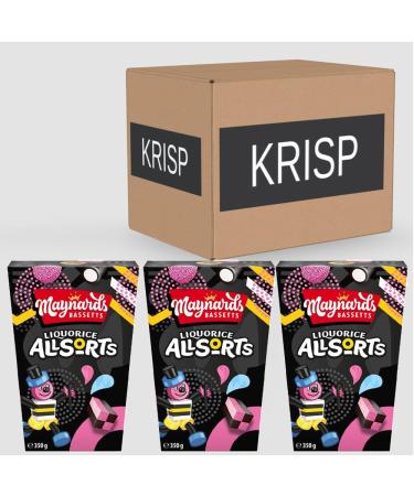 2 x 350g Liquorice Anise Flavour Sweets Sharing Gift Box Gummies Jelly Candy Stocking Filler Confectionery Kids Party - Buy Online on SooperMarket.com